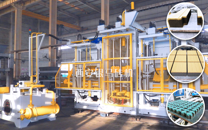 免燒透水磚設(shè)備：讓制品具有高保真、高強(qiáng)度，高密實(shí)度